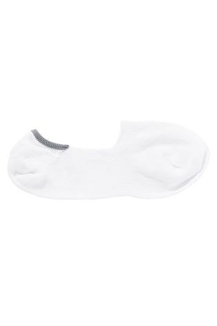 White Invisible Trainer Socks Five Pack